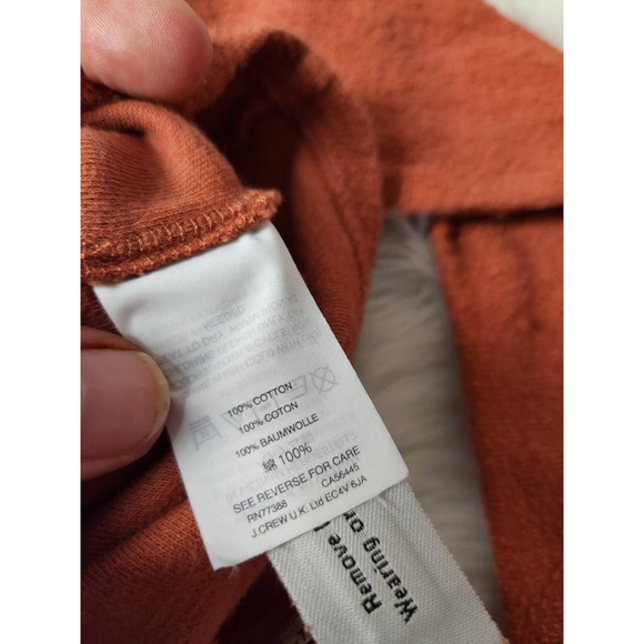 Madewell Womens Blouse Orange Long Sleeve V Neck Tie Front XXS - Picture 5 of 6